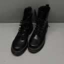 Men’s Fashion Ankle Booties Causal Side Zipper Lace-up Combat Boots, Size 11w
