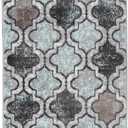Superior Indoor Runner Rugs, Modern Area Rug, 2'7"x10', Turquoise