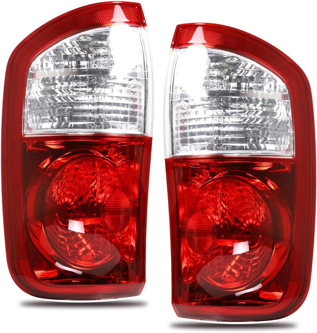 Tail Light Compatible With 2004 2005 2006 Toyota Tundra Rear Light Taillights Pair Left and Right Driver and Passenge Side Replace TO2800153 815600C040 TO2801153 815500C040