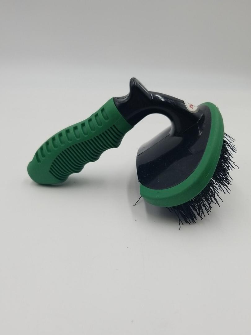 WOIWO 1 PCS Car T-Shaped Tire Brush Short Handle Arc Tire Brush Cleaning Brush Car Washing Tool Tire Brush