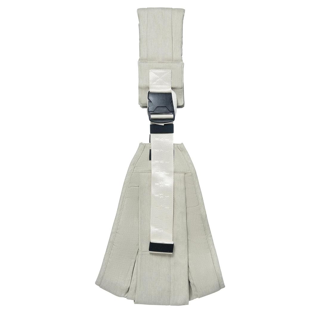 AUYEAZGO Toddler Carrier - Premium Cotton, Large Seat & Back Support, with Large Pocket, One Size Fits Most, Ideal for 6-48 Months (11-44 lbs), Beige, Regular Fits Up to 4XL