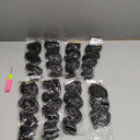 Leeven Gogo Curl Crochet Hair 12 Inch 8 Packs Black Ocean Wave Crochet Hair Pre Looped Deep Twist Goddess Box Braids Short Curly Water Wave Synthetic Braiding Hair for Women Girl Kids (#1B)