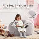 Nobildonna Bean Bag Chair Cover (No Filler) for Kids and Adults, Beanbag Stuffed Animal Storage Without Filling Plush Toys Holder and Organizer Soft Premium Corduroy 200L