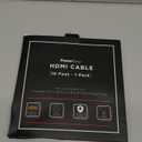 PowerBear 4K HDMI Cable 10 ft | High Speed Hdmi Cables, Braided Nylon & Gold Connectors, 4K @ 60Hz, Ultra HD, 2K, 1080P, ARC & CL3 Rated | for Laptop, Monitor, PS5, PS4, Xbox One, Fire TV, & More