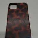 NITITOP Compatible with iPhone 14 Plus / 15 Plus Case Magnetic Compatible with MagSafe Cute Leopard Amber Aesthetic Tortoise Design for Women Men Girls Soft TPU Shockproof Protective Cover - Brown