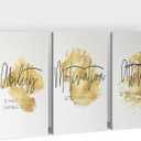 Office Wall Art-3 Panel Motivational Wall Art, Inspirational Quotes Canvas Art for Home Office Wall Decor,Positive Quote Wall Decor, Entrepreneur Words Poster Frame for Company Wall Decor 12x18x3Pcs (36"Wx18"H, Inspiration Artwork-19)
