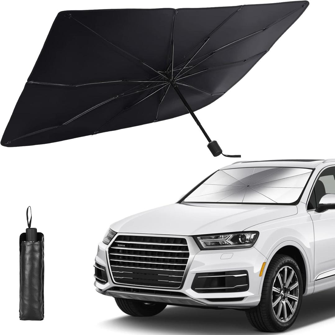 Foldable Car Windshield Umbrellas, Sun Shade Umbrella for Front Windows, Suitable for Windshields of Various Car Models (Small)