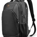 Swissdigital Design Travel Laptop Backpack, College Laptops Backpack with USB Charging Port for Men and Women Fits 16 Inch Notebook, Black | SD1670-01