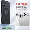 Faiono Magnetic for iPhone 17 Case [Full Camera Protection][Military-Grade Protection][Compatible with MagSafe] Shockproof Protective Slim Phone Case for iPhone 17, Black