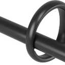 Umbra Ringlet Curtain 1" Rod 42" -120", Black