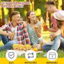 Panelee 100 Pack Popcorn Boxes for Christmas Movie Night 24oz Popcorn Disposable Paper Bucket Bags Bulk Snack Container Cups Holder for Xmas Party Carnival (5 x 3.75 x 2.25 Inch)