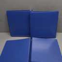 Cardinal Economy 3 Ring Binder, 1 Inch, Presentation View, Blue, Holds 225 Sheets, Nonstick, PVC Free, 4 Pack of Binders (79511)