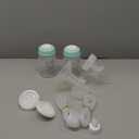 Pump Parts Compatible with Spectra S1/S2/9 Plus, Not Original Accessories, Full Set Replacements Include 21mm Flange, Duckbill Valve, Backflow Protector, Tubing and Bottle