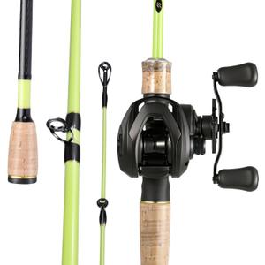 Sougayilang Lite Fishing Rod and Reel Combo, Baitcaster 2-Piece Rod, IM6 Graphite Blanks, Stainless Steel Guides with Ceramic Rings, EVA Handle, Freshwater Fishing, Size: 6'10''/6.9ft