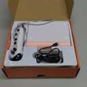 MetFut Motion Sensing Game Console - 28 Fun Games, Plug & Play, Light Physical Exercise & Entertainment for Kids & Family, Compatible with TV, PC, ProjectorWhite&Pink