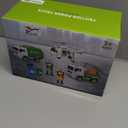 DOWELLIN 5 Pack Garbage Truck Toys Sets for Kids -Friction Powered Garbage Truck, Trash Trucks, Sanitation Helicopter, 2 Workers, Light & Sound Cars Set Gifts for Toddler Boys Girls 3-9 Year Old