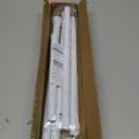 Spring Tension Curtain Rod 32-76 inch, Adjustable Expandable Tension Curtain Rod No Drilling, Tension rods for Window Doorway Kitchen Curtain, White
