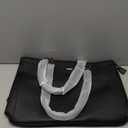 LOVEVOOK Laptop Tote Bag for Women 15.6 Inch Waterproof Leather Computer Bags Business Office Work Briefcase Black