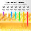 Guasha Facial Massager, 7-1 Red LED Light Therapy for Face Vibration Pulse