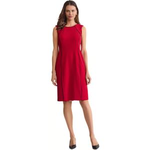 Kasper Women's Sleeveless Sheath Dress with Corded Piping Detail 8
