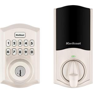 Kwikset HomeConnect 620 Z-Wave Long Range Enabled Keypad Smart Lock Convenient Keyless Entry, Customizable User Codes, Ring Alarm Compatible, Hub Required, Sold Separately Satin Nickel Traditional