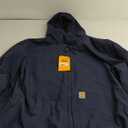 Carhartt Men's 104050 J130 Washed Duck Active Jac (2XL-Large, Navy)
