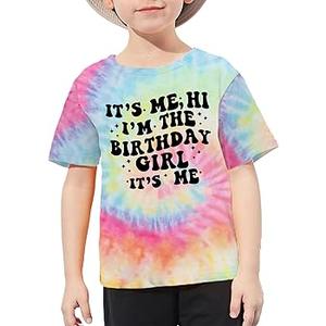 Birthday Girls Shirts I’m The Birthday Girl Its Me T Shirts Birthday Party Tee Tops Kids Outfit Colorful, 120