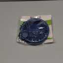 Bonza Collapsible Dog Bowls - 2 Pack, Small 12 oz, Dog Travel Accessories, Silicone Portable Dogs Bowl & Water Dish with Reinforced Rim & Carabiner for Hiking, Camping, and Car Trips, Navy Blue