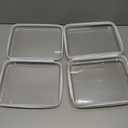 3PCS Large Clear Hard Shell Zippered Case, Diaper Bag Organizing Pouches, Waterproof Cosmetic Bag, Kid's Toy Storage Organizer Bins, Pencil Case. (White)