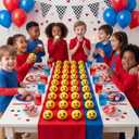 24 Pcs Valentine's Day Toys Wind up Car Toys Pull Back Cars Bulk 1.57 Inch Smile Heart Love Miny Vehicles Toy Racing Cars for Valentine's Day Gifts Party Favors Goodie Bag Fillers