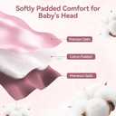 Silky Head Carseat Cover for Baby: Sprouterie Silk Feeling Satin Car Seat Head Cover for Babies Headrest Protector 2pcs Pink for Girls Infant Sleeping Hair Protection