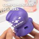 Death Run Night Light with Pullback Car Function, and Tri-Color Dimming; Includes DIY Stickers for Customization,Gift for Kids,Boy,Girl,Child (Purple)