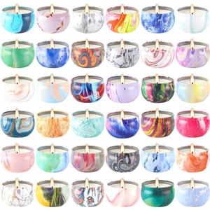 Howemon 36 Pack Scented Candles Set for Home, Relaxing Stress Relief, Aromatherapy - Natural Soy Wax and Fragrance - Gifts for Women, Mom, Best Friend, Wife, Birthday