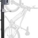 monTEK Automatic Lift EBike Rack  Fits 24-29" Tires, Heavy-Duty Vertical Wall Rack for Bicycles (Up to 71 lbs) - Effortless Lifting, Easy Install - Space-Saving Storage for Garage, Shed, BG (Black+Gray)