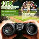 10x42 HD Binoculars for Adults High-Powered – Waterproof Binoculars with Clear Wide View, Lightweight for Bird Watching, Hunting, Hiking & Sports, with Carrying Bag