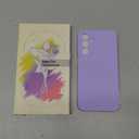 for Samsung Galaxy A16 5G Case, Silicone Phone Case with 1 Screen Protector, Soft Anti-Scratch Microfiber Lining, Full Body Shockproof Slim Cover, Lavender Purple