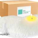 Snow Pearled Candle- Powder DIY Candle Making for Soy Wax Candle Crafts LongLasting Burn Time- White10LB