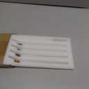 4Pcs Christmas Glass Straws with Charms, Reusable Clear Drinking Straws with Colorful Christmas Design, Cute Glass Straw Shatter Resistant for Xmas Party Drinks Cocktail Beverages