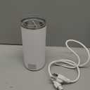 Milk Frother, 6-in-1 Electric Milk Steamer, 8.5oz/250ml Automatic Warm and Cold Foam Maker and Milk Warmer for Latte, Cappuccinos, Macchiato, From the Makers of Instant 400W, White