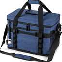 OPUX Cooler Bag, 48 Cans Insulated Soft Collapsible Portable Cooler, Soft Sided Leakproof Cooler for Beach Camping with Shoulder Strap, Ice Chest for Travel Road Trip Picnic, Navy Blue