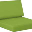 idee-home Outdoor Cushions for Patio Furniture, Outdoor Seat Cushion, Waterproof Couch Hampton Bay Deep Seat Replacement Chair Cushions for Garden Lawn Backyard Deck, 26.5 x 26.5 Green