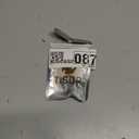 TISUR Small Pill Keychain Container, Mini Portable Titanium Keychain Pill Holder, Pocket Travel Bottle Metal Purse Box Case Black (Tiny Black-0.39inch)