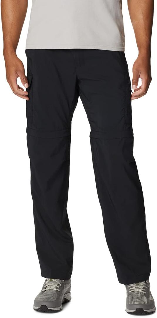 Columbia Mens Silver Ridge Utility Convertible Hiking Pant (30W x 30L, Black)