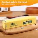 Big Butter Squishy,Giant Squishies Butter 14 OZ,Jumbo Slow Rising Squeeze Toys,Large Soft PU Foam Fidget Toy for Anxiety & Sensory Stress Relief 8.7*1.8*1.8 Inch (Big-Yllow Butter 1Pack)