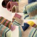 3Pack Womens Fuzzy Socks Warm Sleep Adult Socks Cozy Fluffy Winter Warm Slipper Socks