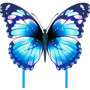 Mint's Colorful Life Butterfly Kite for Kids & Adults Easy to Fly, Large Single Line Kites with 300ft String Handle (Blue)