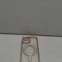 Magnetic Glitter Diamond for iPhone 13 Case[Compatible with MagSafe] Sparkle Rhinestone Camera Lens Protector Plated,Crtstal Clear Slim Military Drop Shockproof Cover for Women,Pink