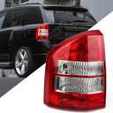 Huray Left Outer Tail Light Fit for Jeep Compass 2007-2010 LH Taillight Tail lamp Brake Lamp Assembly Replacement Accessory Replacement for CH2800169 5303879AC (Driver Side)