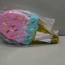 BLUE PANDA Ice Cream Pinata for Birthday Party Decoration & Ice Cream Party Favors - Small Cardboard, 16.4 x 7.6 x 2.9 In, Pink, Blue & Yellow