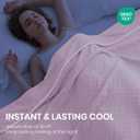 Topcee Cooling Blanket Queen Size- 90"x90" Summer Cooling Throw Blanket for Hot Sleepers Arc-Chill Q-Max >0.45 Cool Fiber, Keeps Cool for Night Sweats, Soft Lightweight Sofa Blankets for Kid Adults